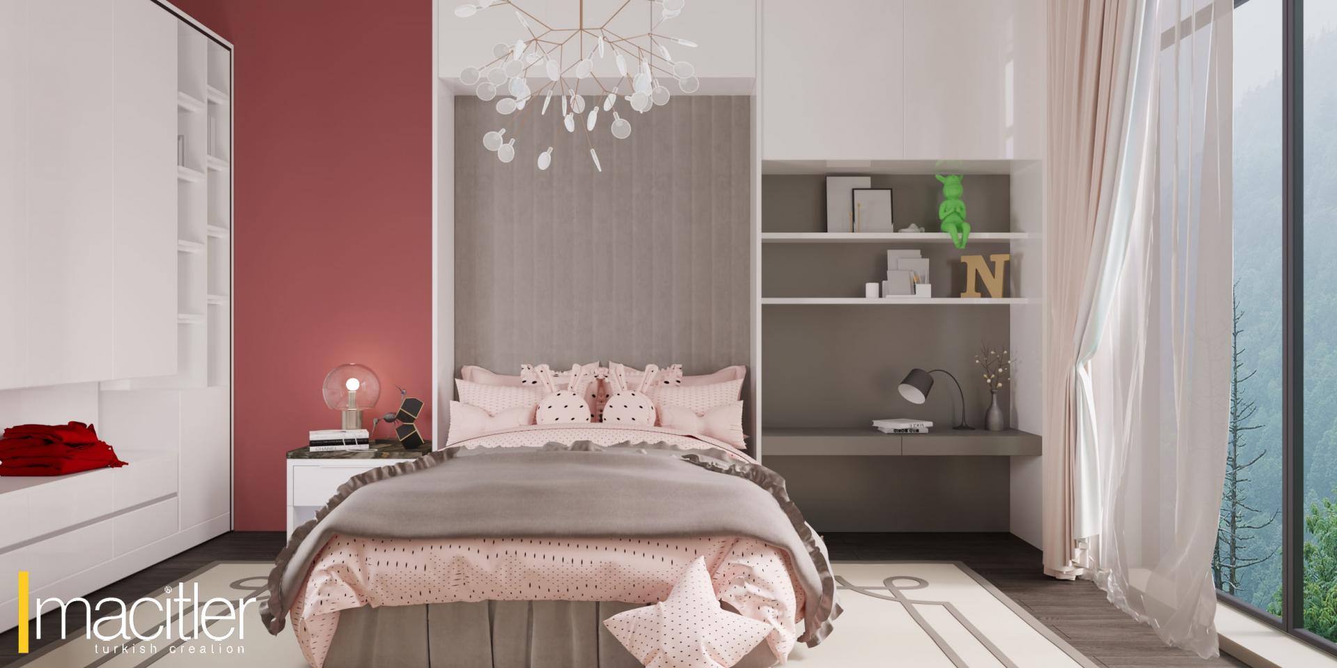Genç Kız Odası Dekorasyonu İstanbul Projesi