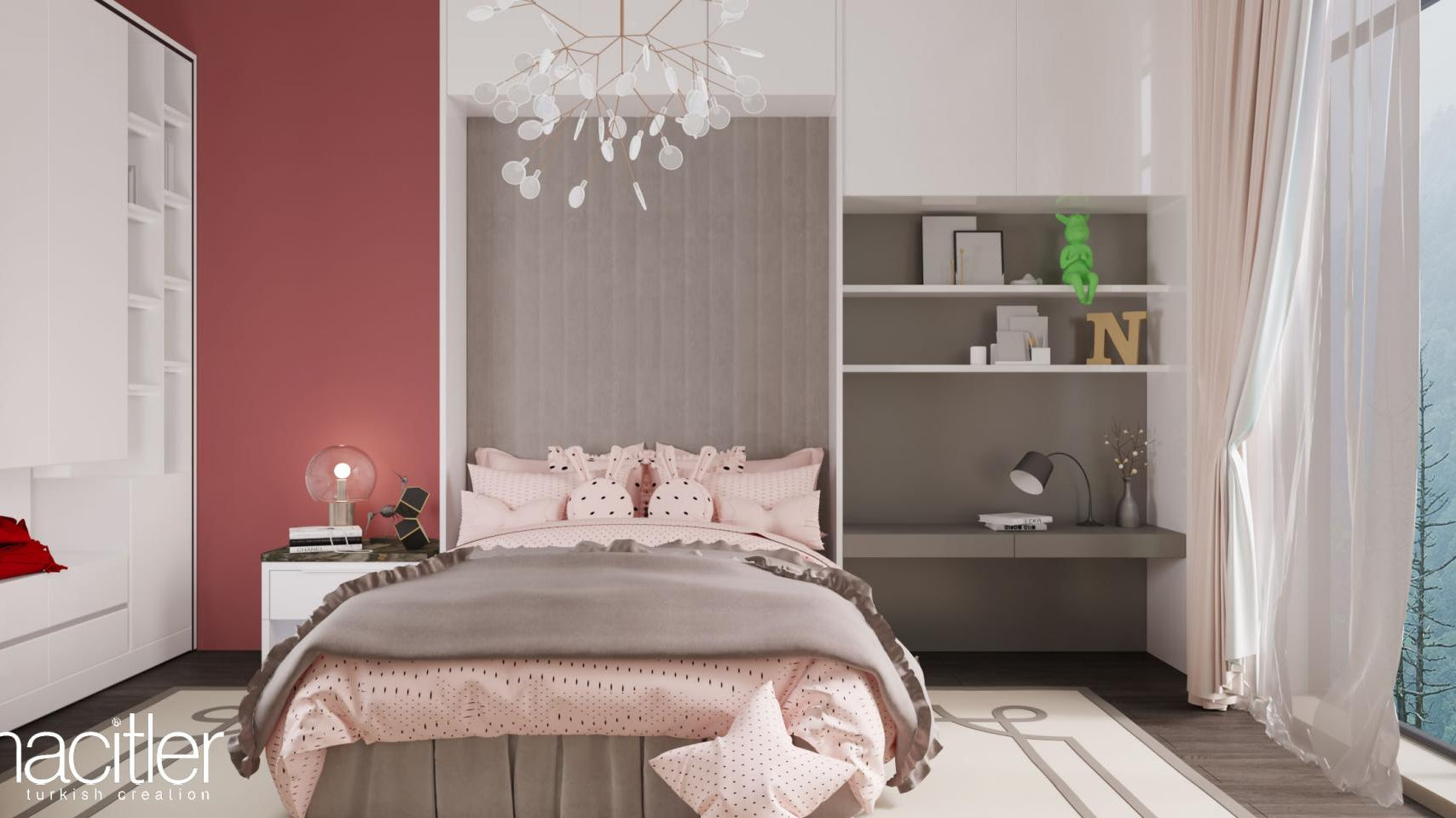 Young Girl's Room Decoration Istanbul Project