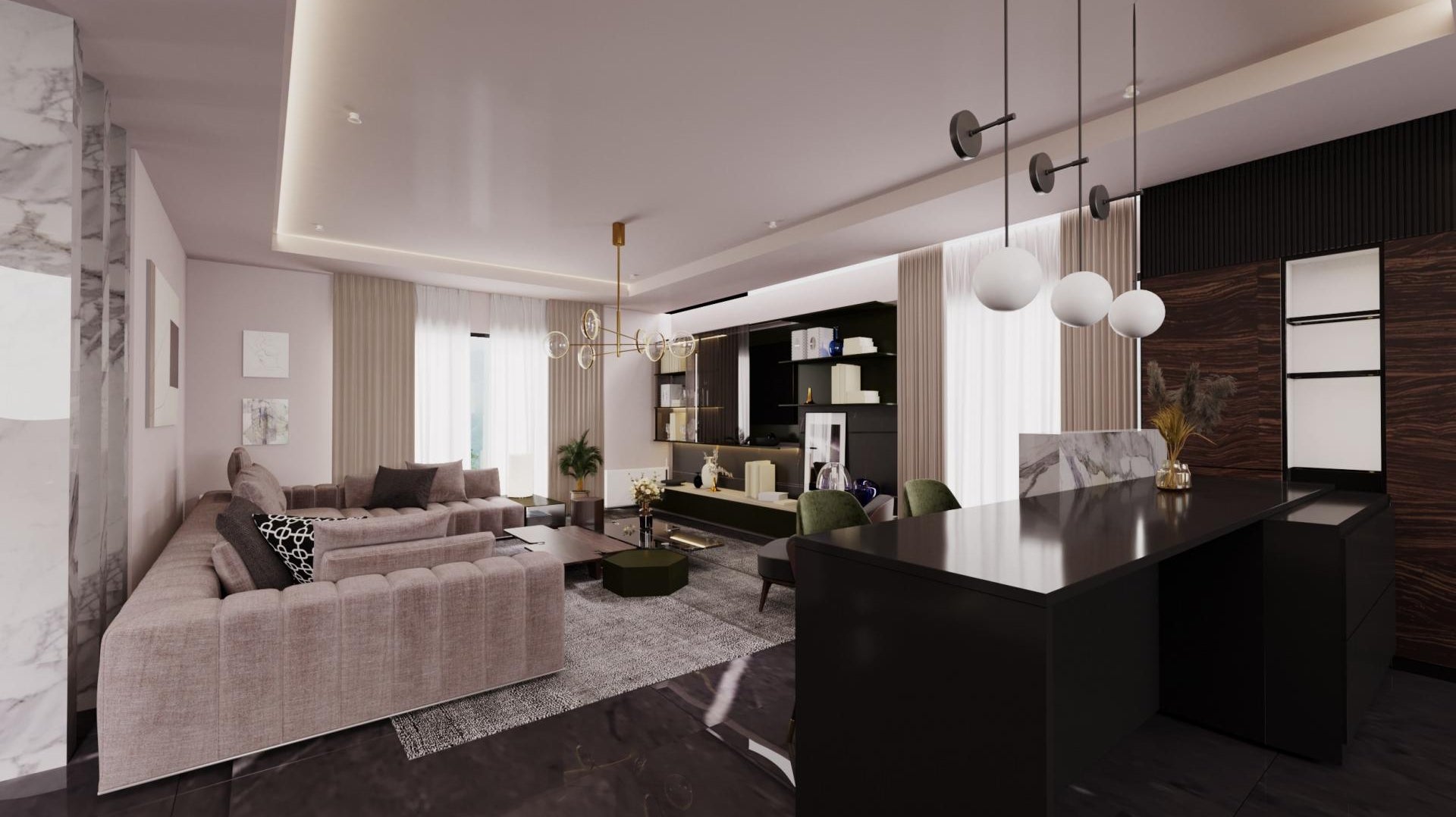 Living Room Decoration Project Istanbul