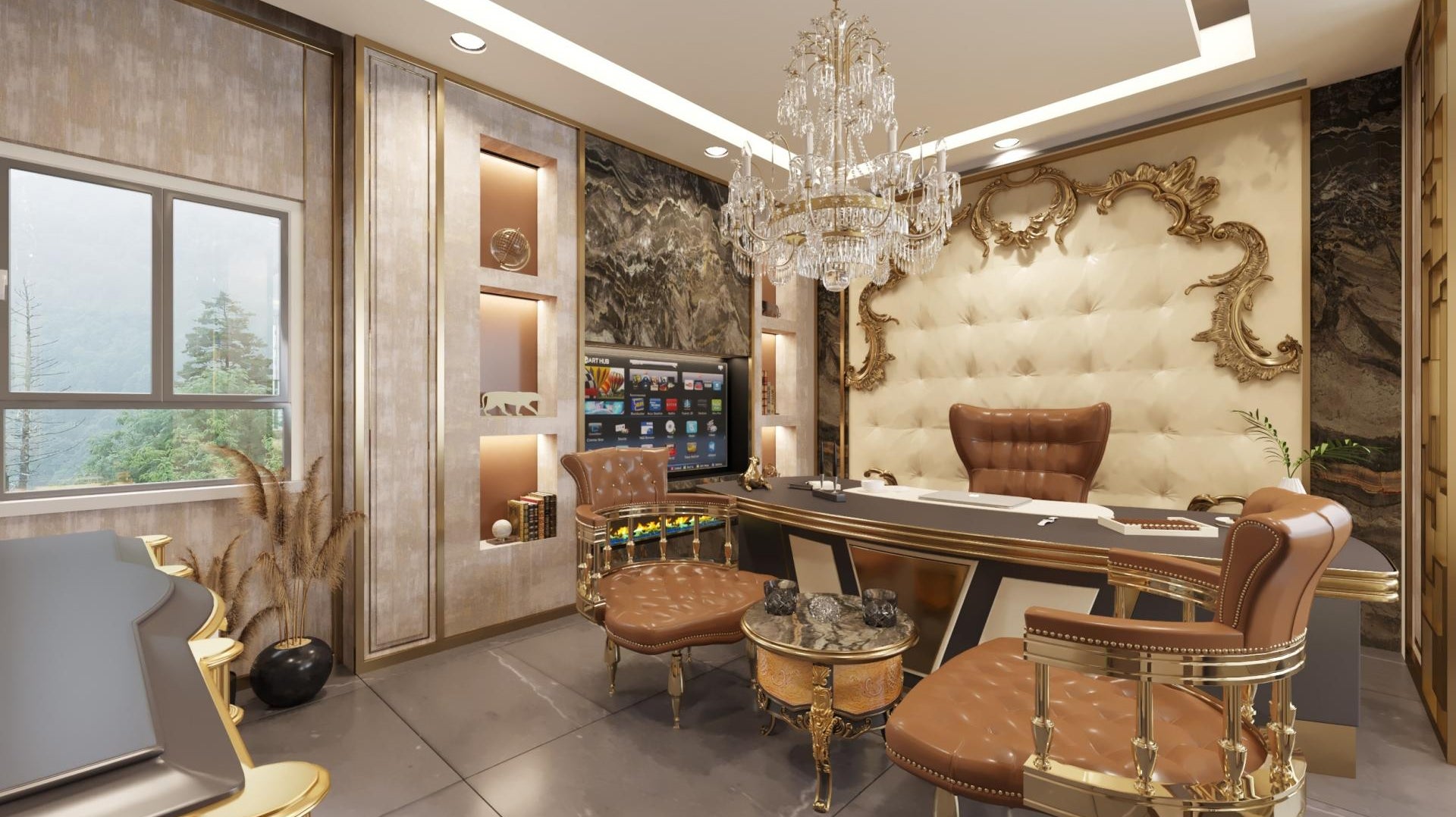 Office Decoration Golden Park Project