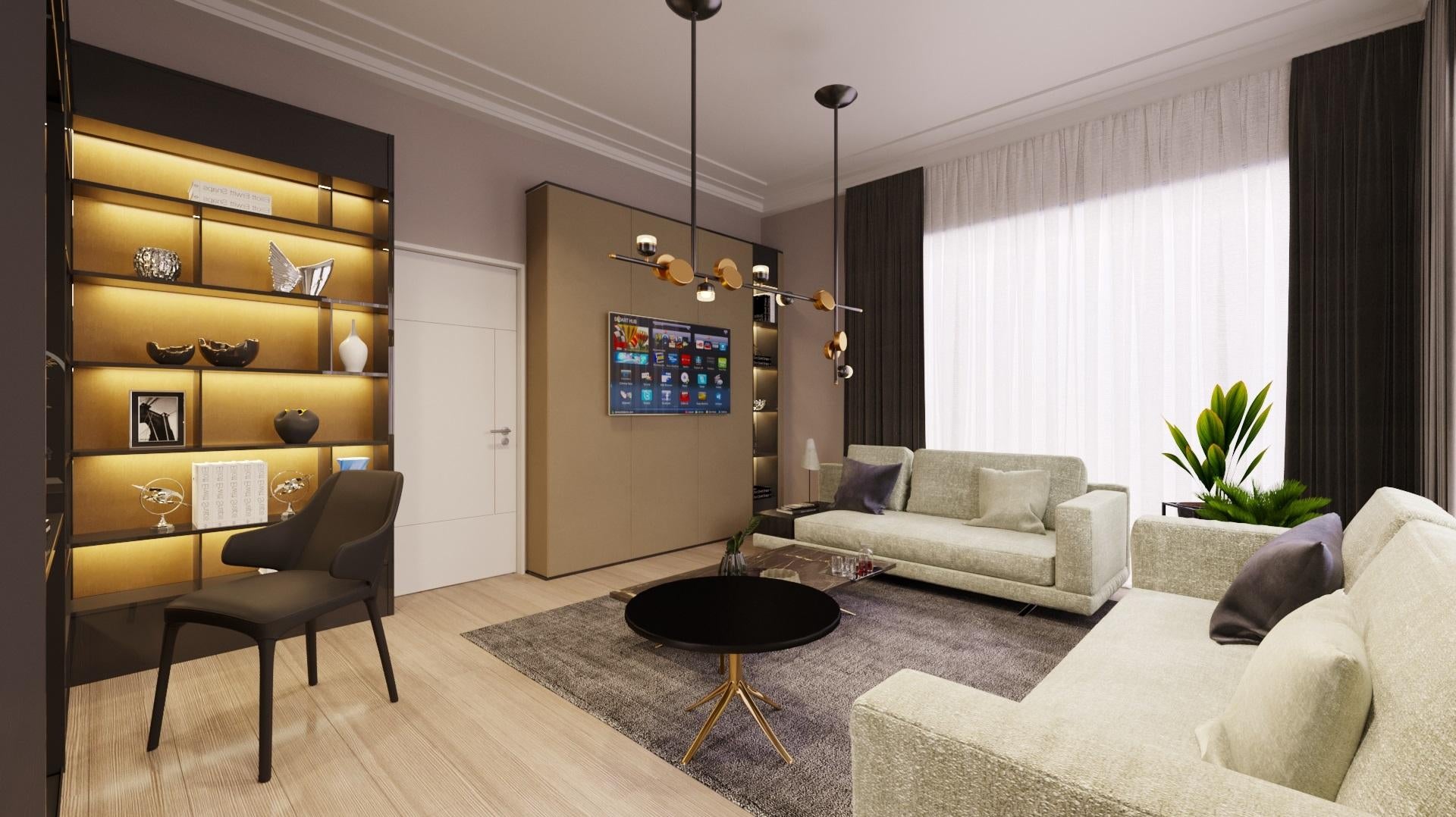 Home Decoration Waves Office Qatar Project